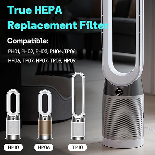 Miniatura 10 de Paquete de 2 filtros de repuesto TP04 HP04 DP04 DP04 para purificador de aire Dyson TP04 HP04 TP05 DP05, filtro HEPA de vidrio combinado de 360 y