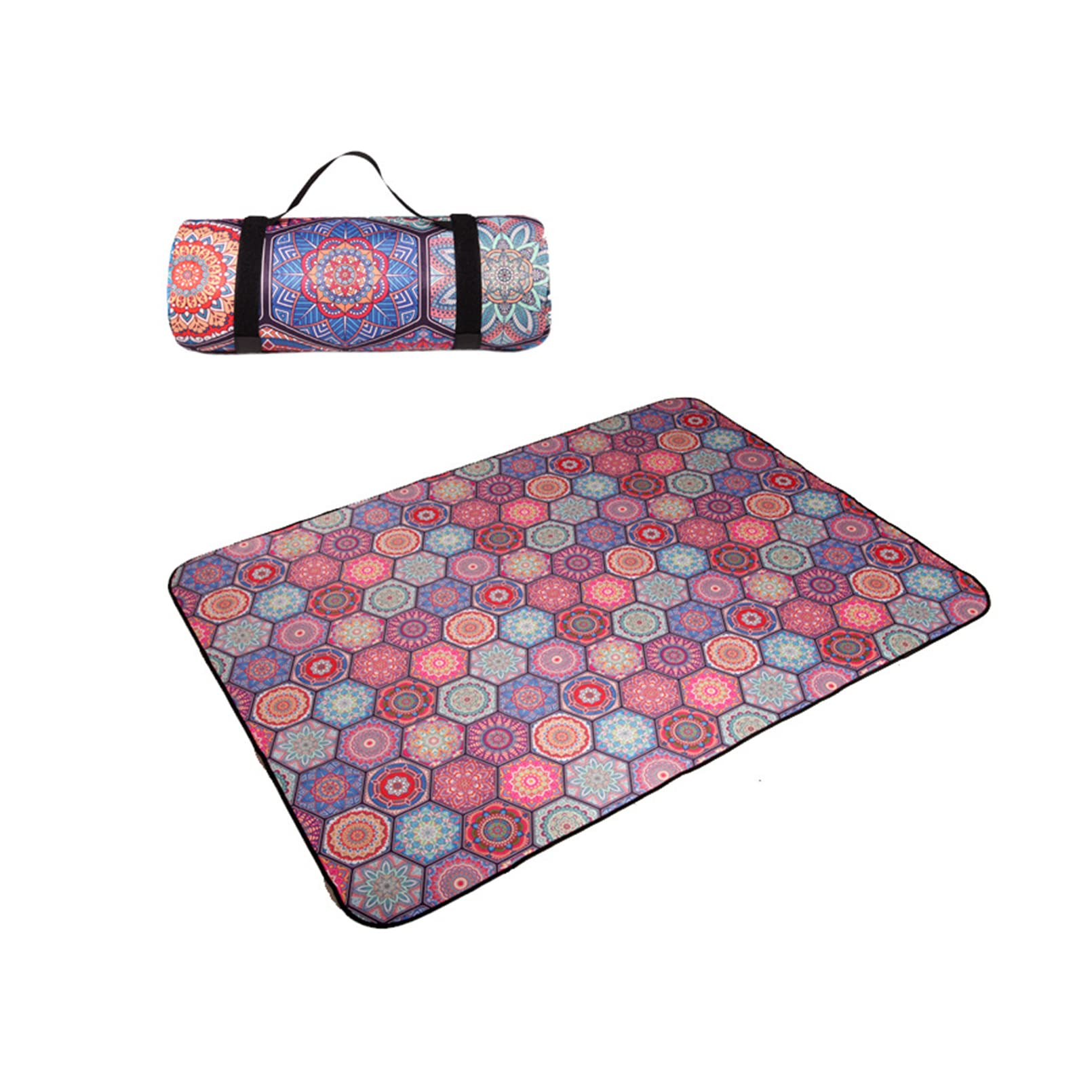 YiYYPT Picnic Blanket Large 200x300cm,5 sizes to choose Outdoor Beach Mat 3 Layers Waterproof Backing Picnic Mat Foldable Park Blanket Travel Rug for Family Camping on Grass (150x150cm/59x59in,D)