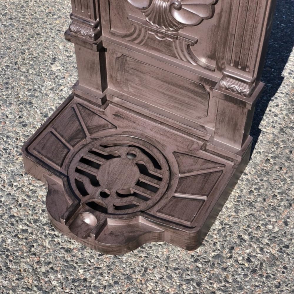 Fontaine de Jardin extérieur en Fonte Aluminium Marron 42 x 32 x 84cm