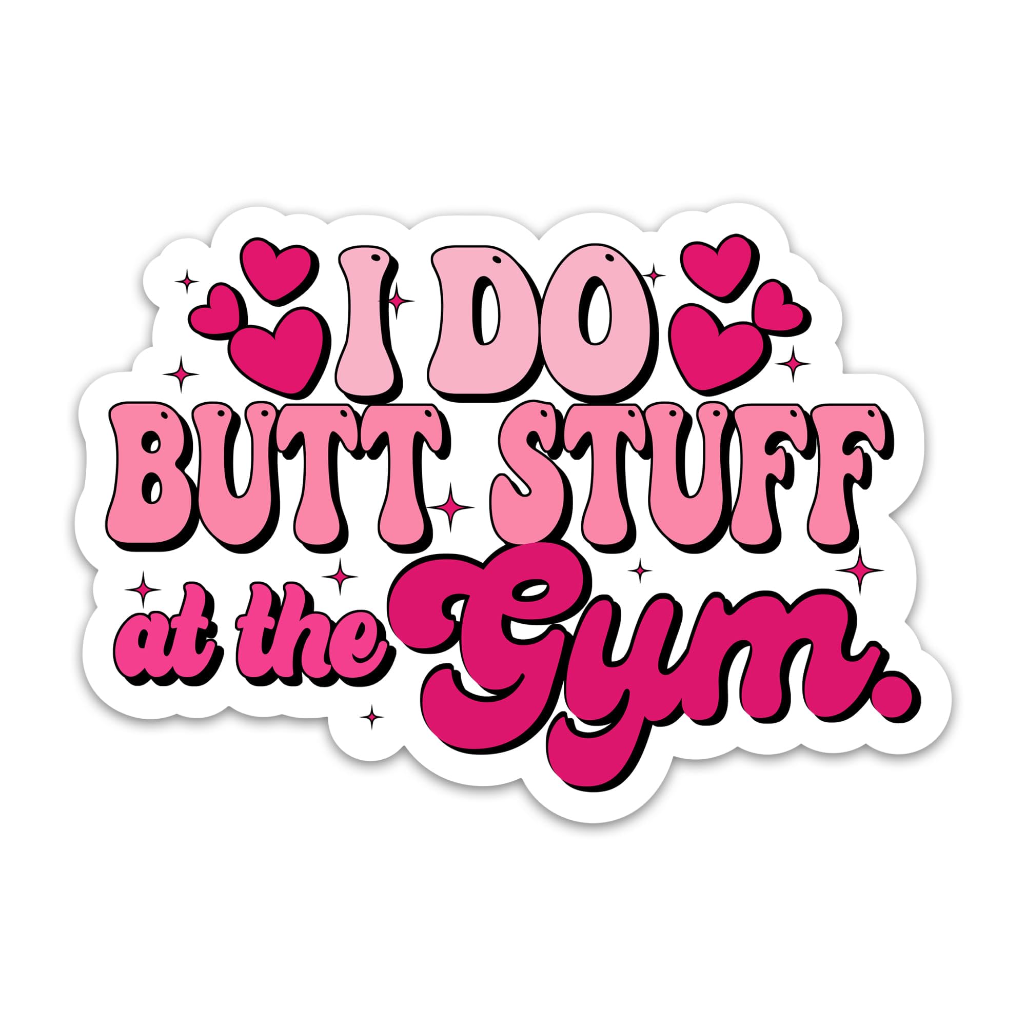 Calcomanías de vinilo impermeables de humor fitness para personalizar termo de gimnasio y móvil