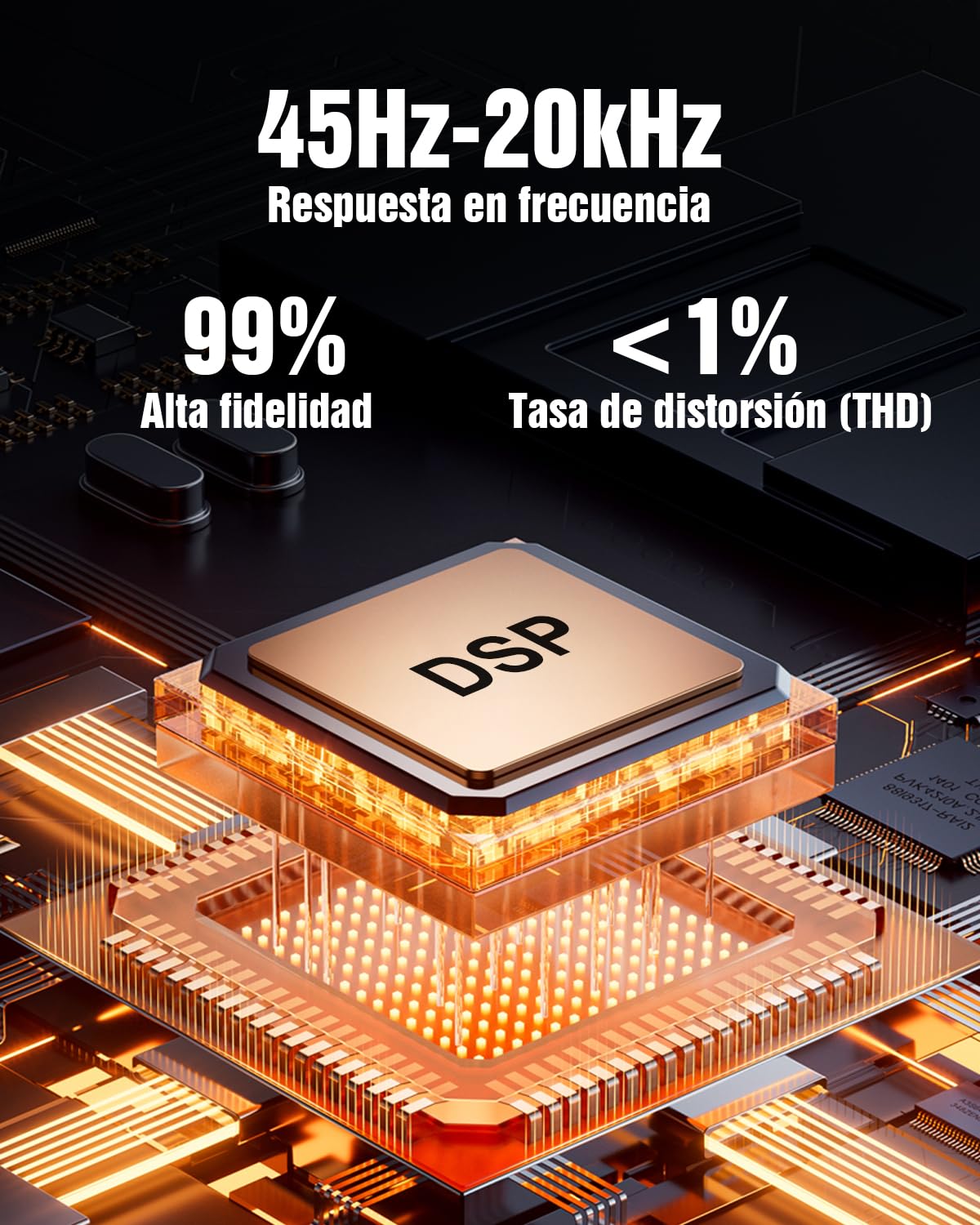 Hiwill 4.1 Barra de Sonido con Dolby Atmos, 300W Barras de Sonido para TV con Subwoofer, 2 Altavoces Envolventes Frontales, Home Cinema, Graves y Agudos Ajustables, HiElite A41