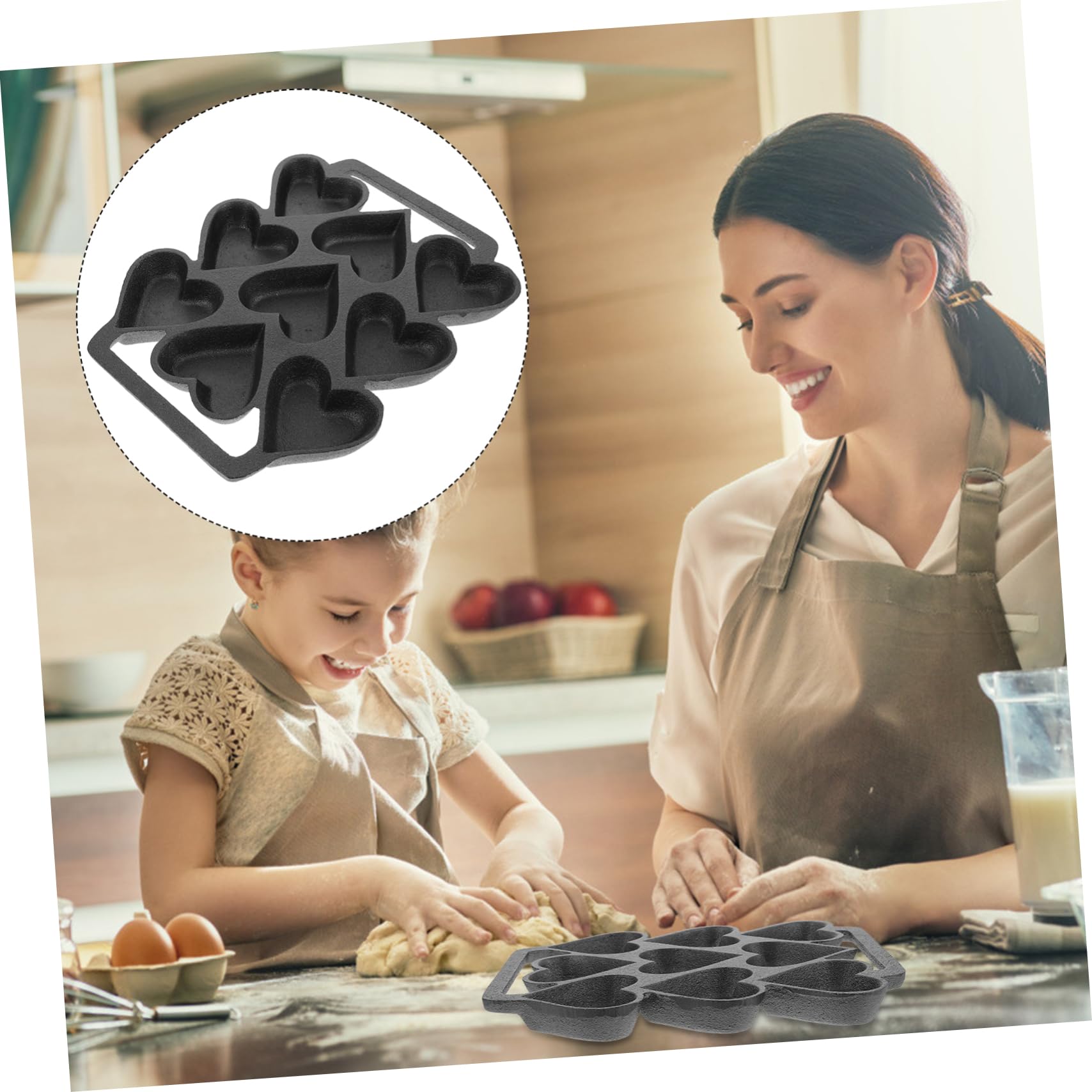 Cabilock Moule à Pâtisserie Forme Cœur Pour Cuisine Dessert Pâtisserie Facile à Utiliser