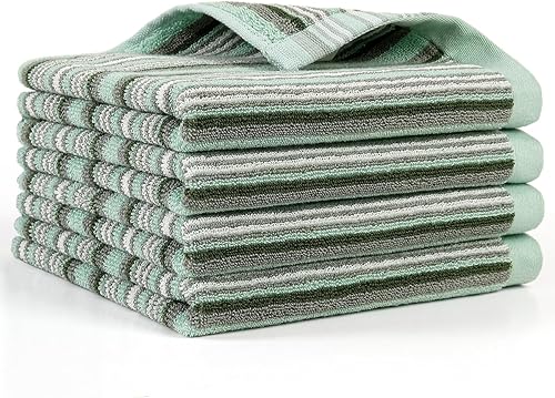 Miniatura 11 de SALAS Toallas de Cocina de Algodón Premium para Secar Platos, Toallas de Mano de Cocina Grandes y Largas, Paños para Platos Gruesos y Altamente Gris