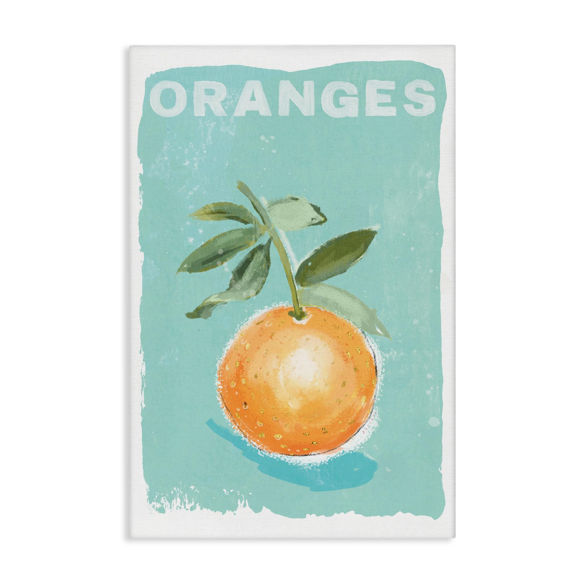 Stupell Industries Oranges Citrus Botanical Illustration 'Orange Twist Motif', Canvas Art, 20 X 30 Inches, Easy To Hang And Sturdy, Made In Usa, By Chad Barrett