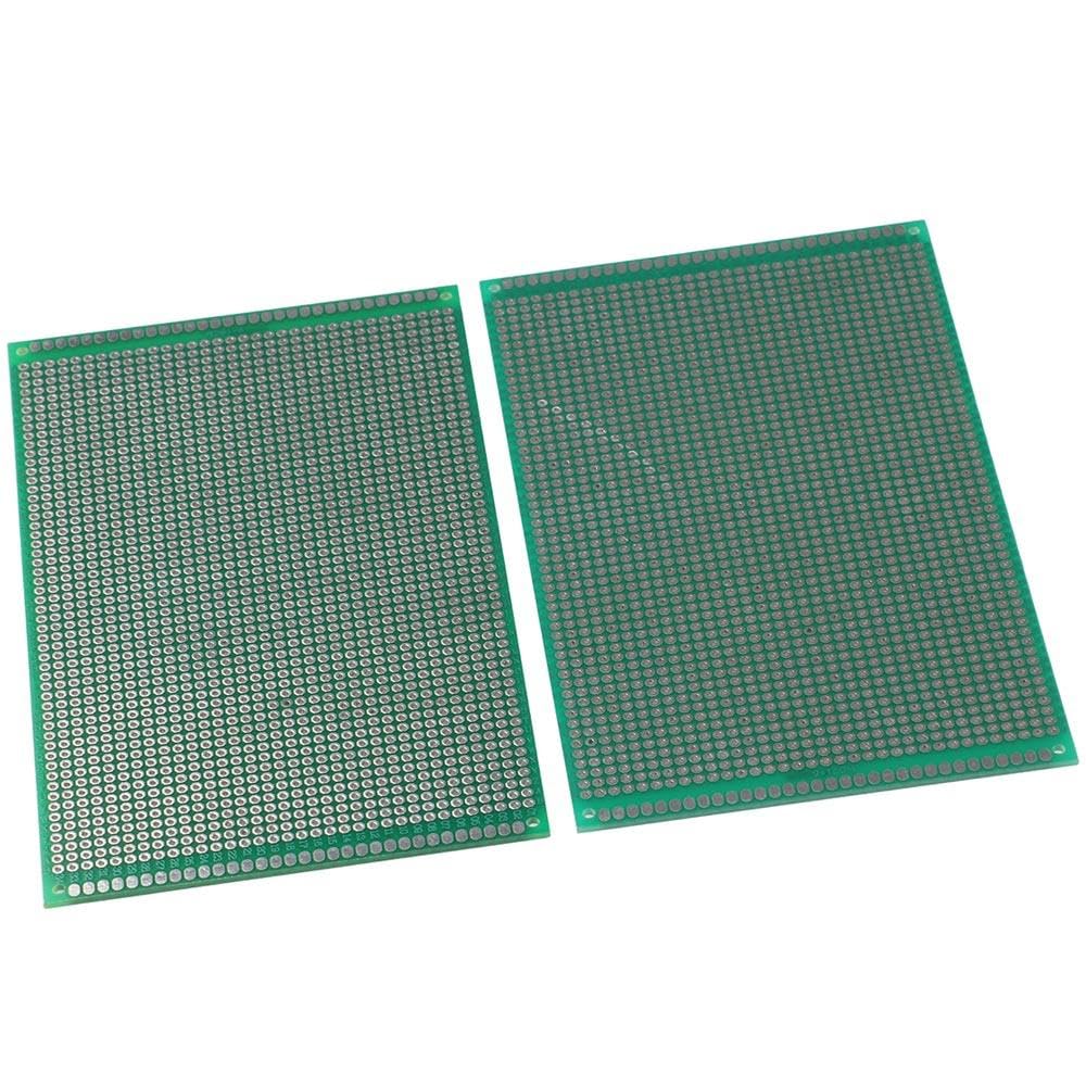 SHUATI 2Pcs PCB Prototype Board, 9cm X 15cm Printed Circuit Board, 3.5" X 5.9" Double Sided PCB Proto Board, Prototype Kit for DIY Solder Breadboard
