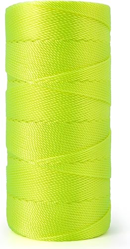 Miniatura 2 de Cuerda de nailon trenzada, #18 x 1080 pies, cuerda de nailon para trabajos de mampostería, línea de trote, línea de señuelo, fabricación y