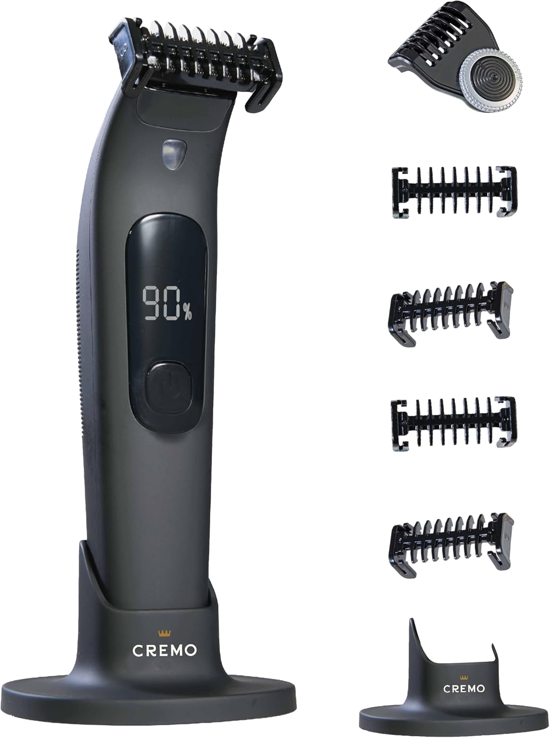 Cremo Flex Blade Body Hair Trimmer, Cordless Electric Groin & Body Groomer with Flexible Blade Design, IPX7 Wet/Dry Waterproof Electric Trimmer with Digital Display & Travel Lock, for Women & Men