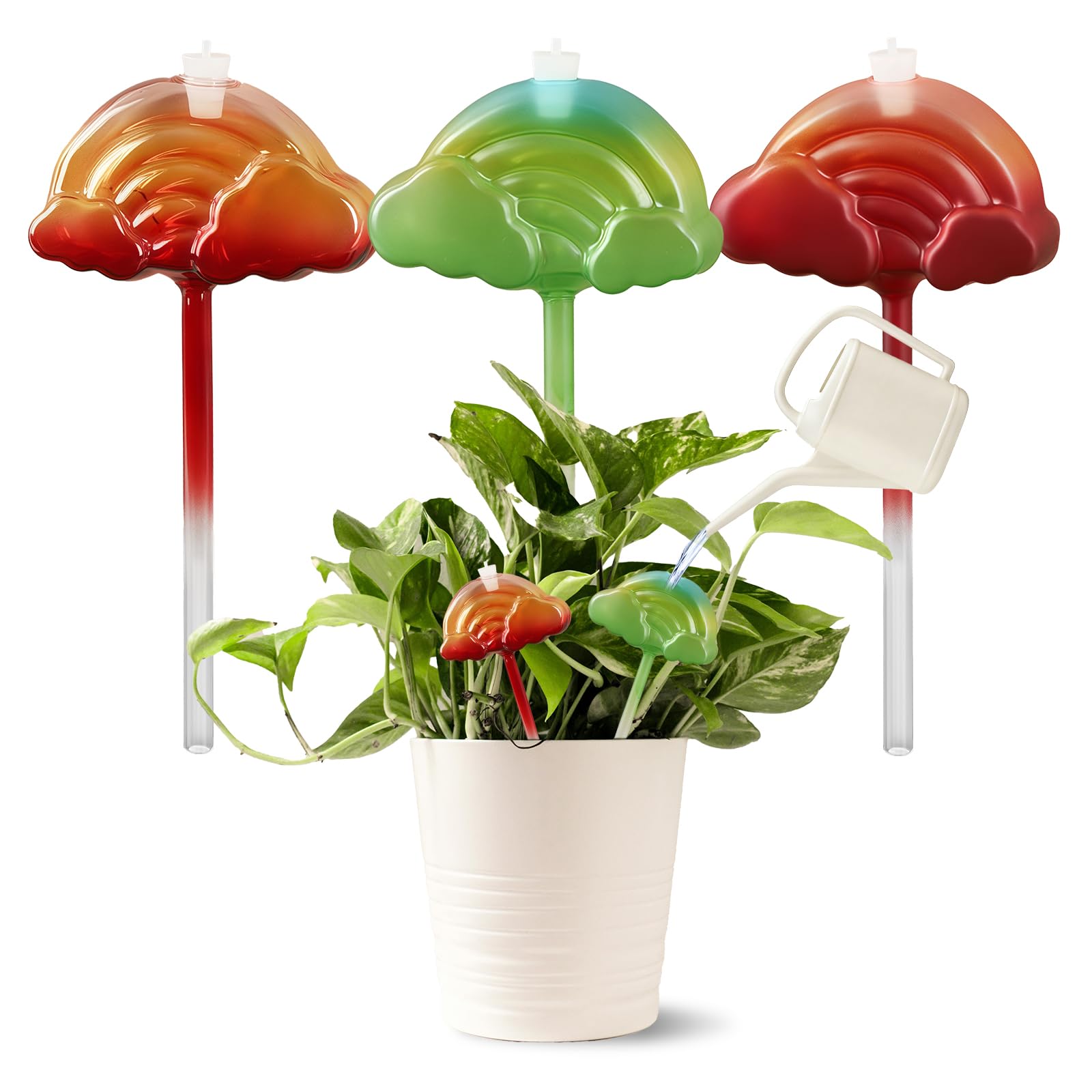 Système d'arrosage automatique en verre pour plantes intérieures