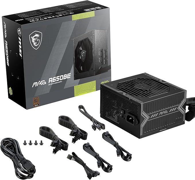 MSI MAG A650BE Fuente de Poder ATX 650W Semi-Modular 80+ Bronze miniatura 3
