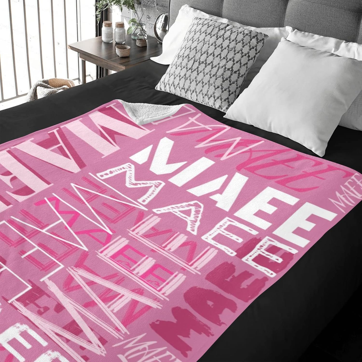 Dr.TOUGH Custom Blanket Personalized Throw Blankets Personalized Name Blankets for Baby Boy Girl Kids and Adults