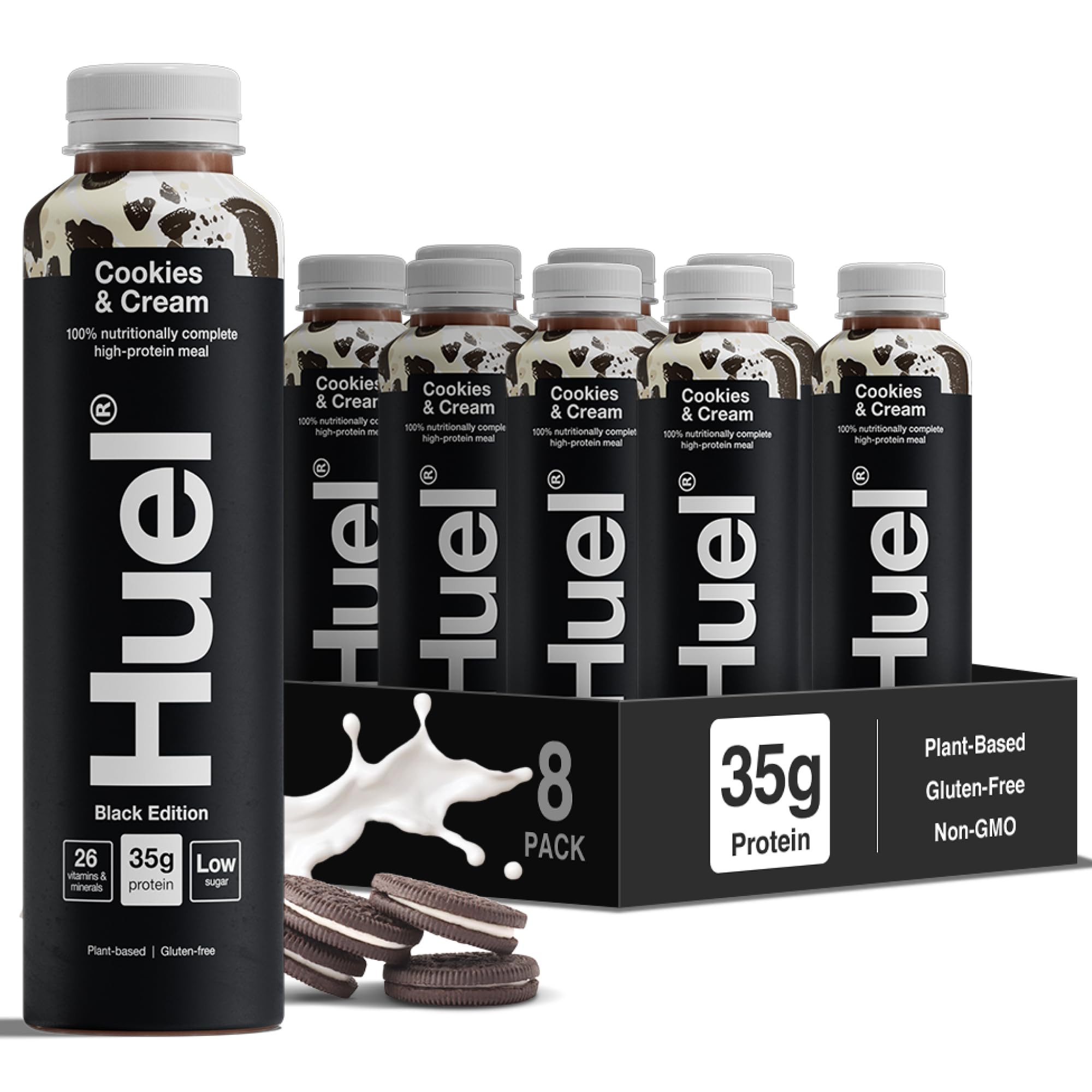 Huel Black Edition RTD | 8x500ml 35g Protein | Cookies & Cream