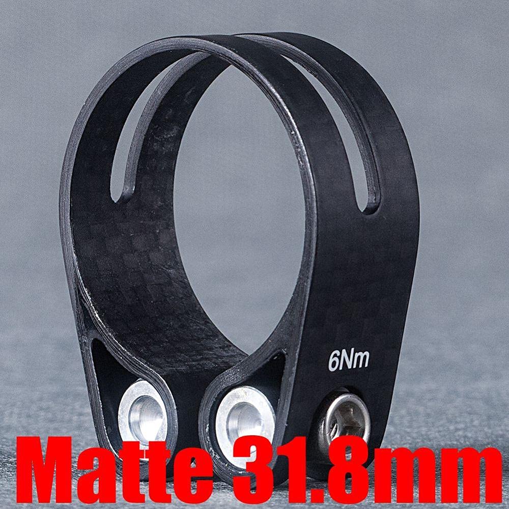 Morsetto reggisella bici Morsetto reggisella bici, Morsetto reggisella, Morsetto reggisella bici 14g Morsetto reggisella bici completamente in carbonio 34,9 mm e 31,8 mm Morsetti reggisella bici da st