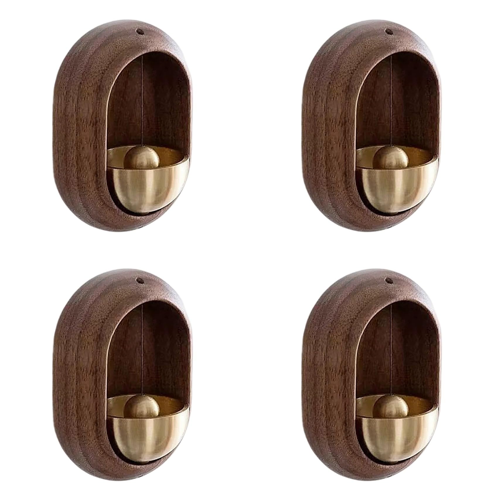 Vjsujehgy 4X Dopamine Japanese Wooden Entrance Door Bell Decorative Wireless Bird Wind Chime Home Decor Home Opening Hanging A