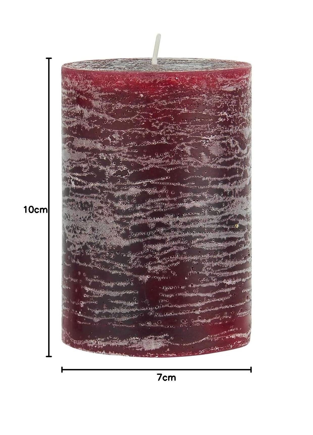 Ambiente Candela A Pilastro Natalizia Con Uccelli - 12x10 Cm, 75 Ore Di Combustione, Inodoro