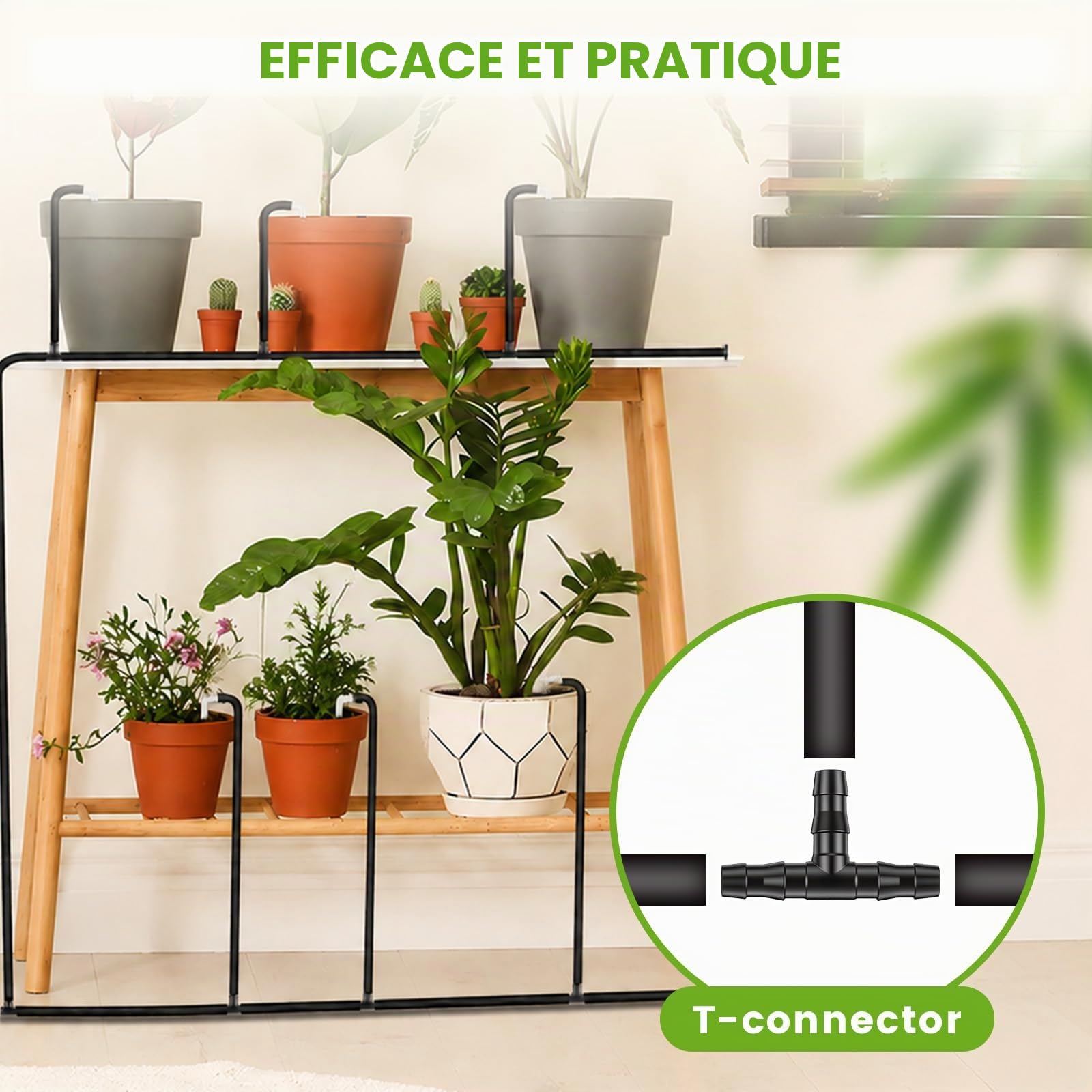 Landrip Système d'arrosage Automatique Accessoires,11.8M Kit d’Irrigation Automatique pour Plantes d'intérieur de Vacances pour jusqu'à 15 Plantes en Pot, Parterre de terrasse,Balcon