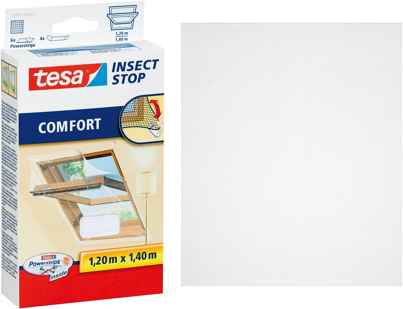 tesa 55881 Insect Stop, Mosquito, Fly And Insect Screen For Velux Roof ...