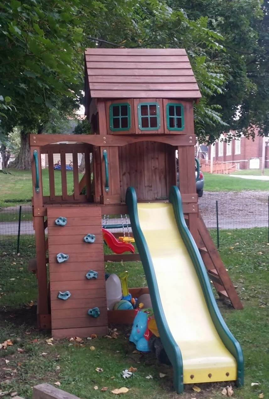 83/mo Finance Backyard Discovery Atlantis All Cedar Wooden Swing Set
