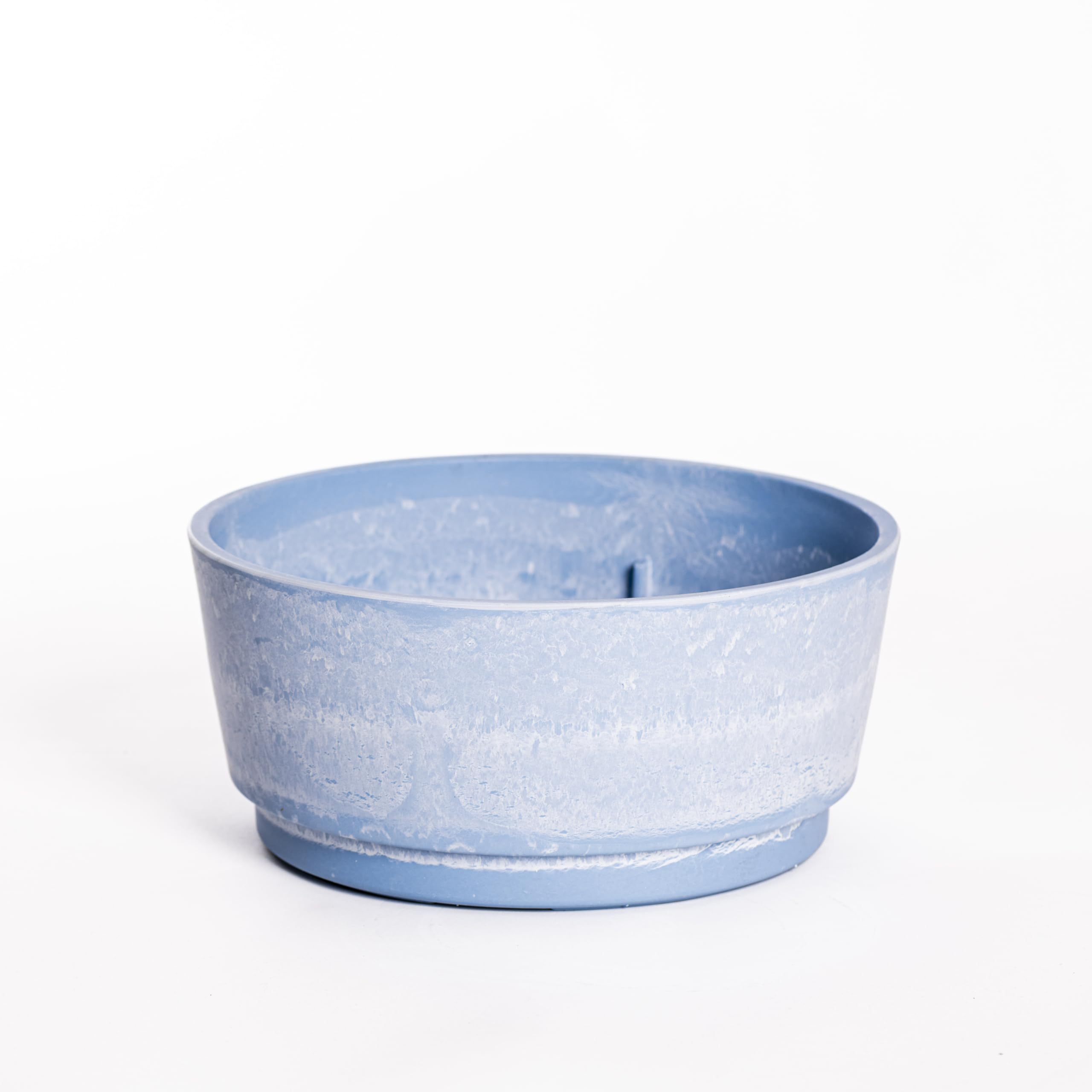 B&Q -  Caesar Marble Effect Sky Blue Bowl (34.5Cm)