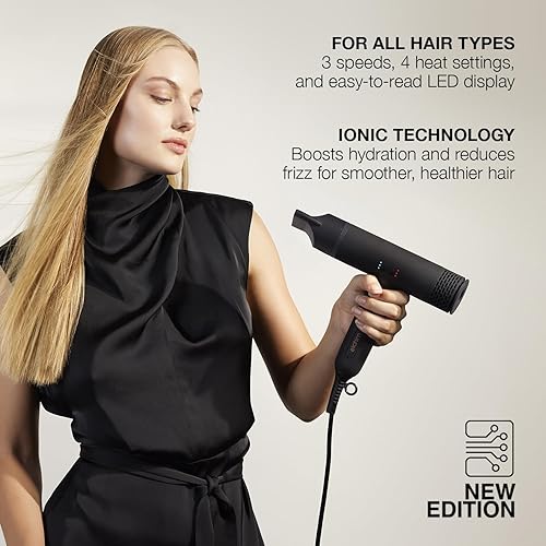 Miniatura 3 de Elchim - Secador de pelo profesional ultraligero Anemos V2 con tecnología Sonic Micro-Brushless - Negro, 1875 vatios