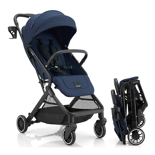 Gromast Compact Fold Baby Stroller, Blue
