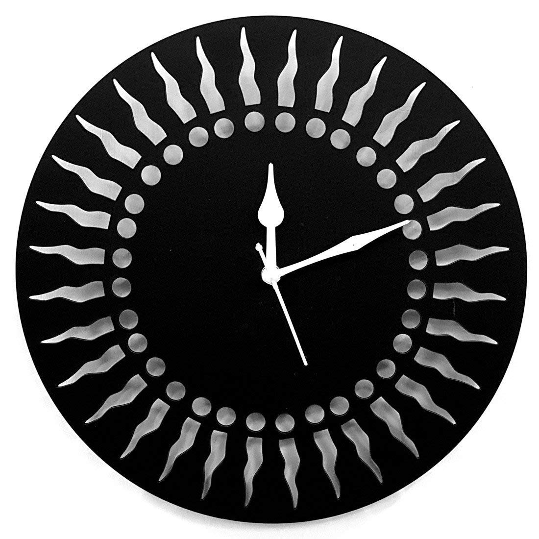 Great Indian hub Wooden Wall Clock Without Glass Decorative Wall Clock for Home/Living Room/Bedroom/Kitchen - 12 inch