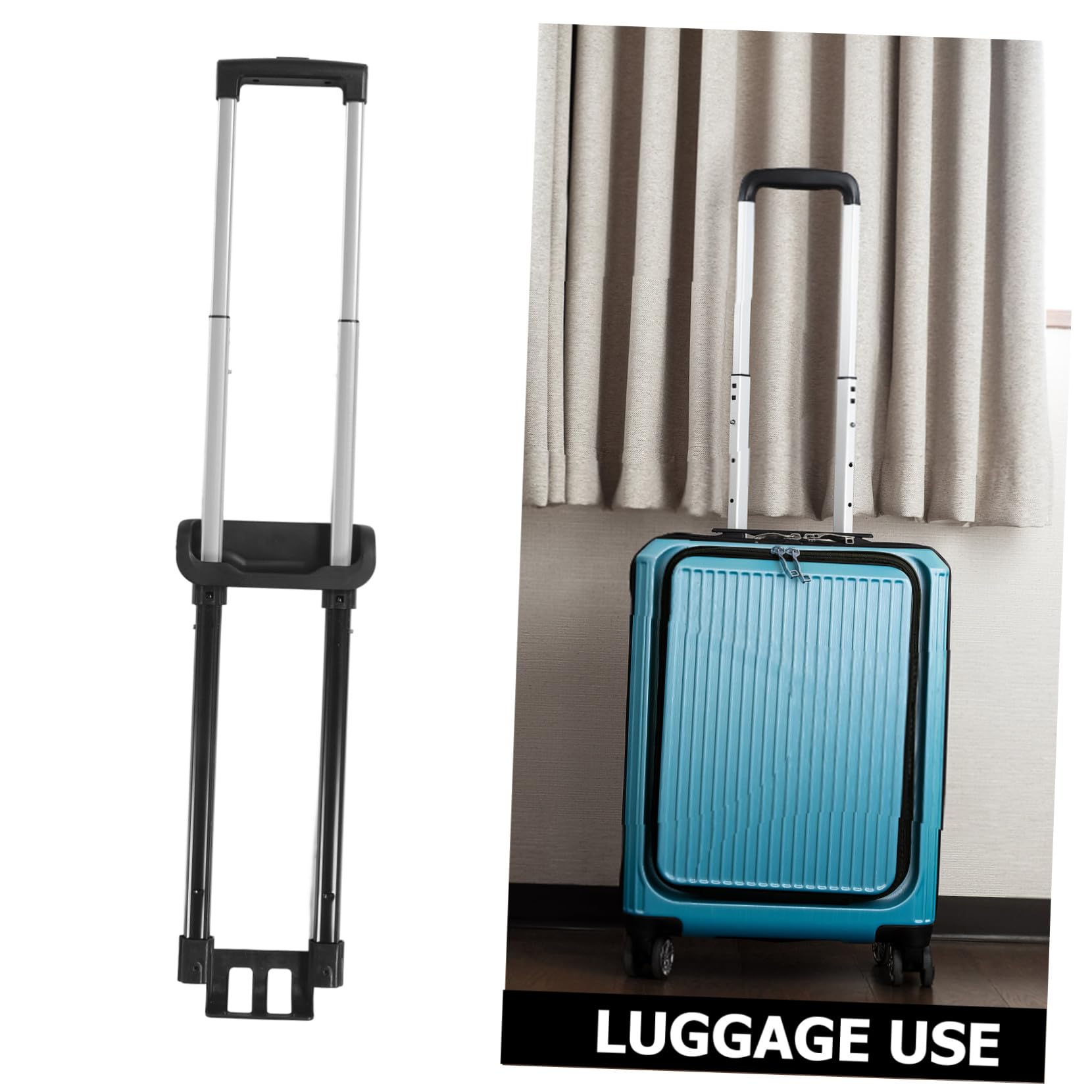 iplusmile Poignée Télescopique de Remplacement en Fer et Plastique, Fonction Télescopique Facile à Porter pour Bagages de Voyage Robustes