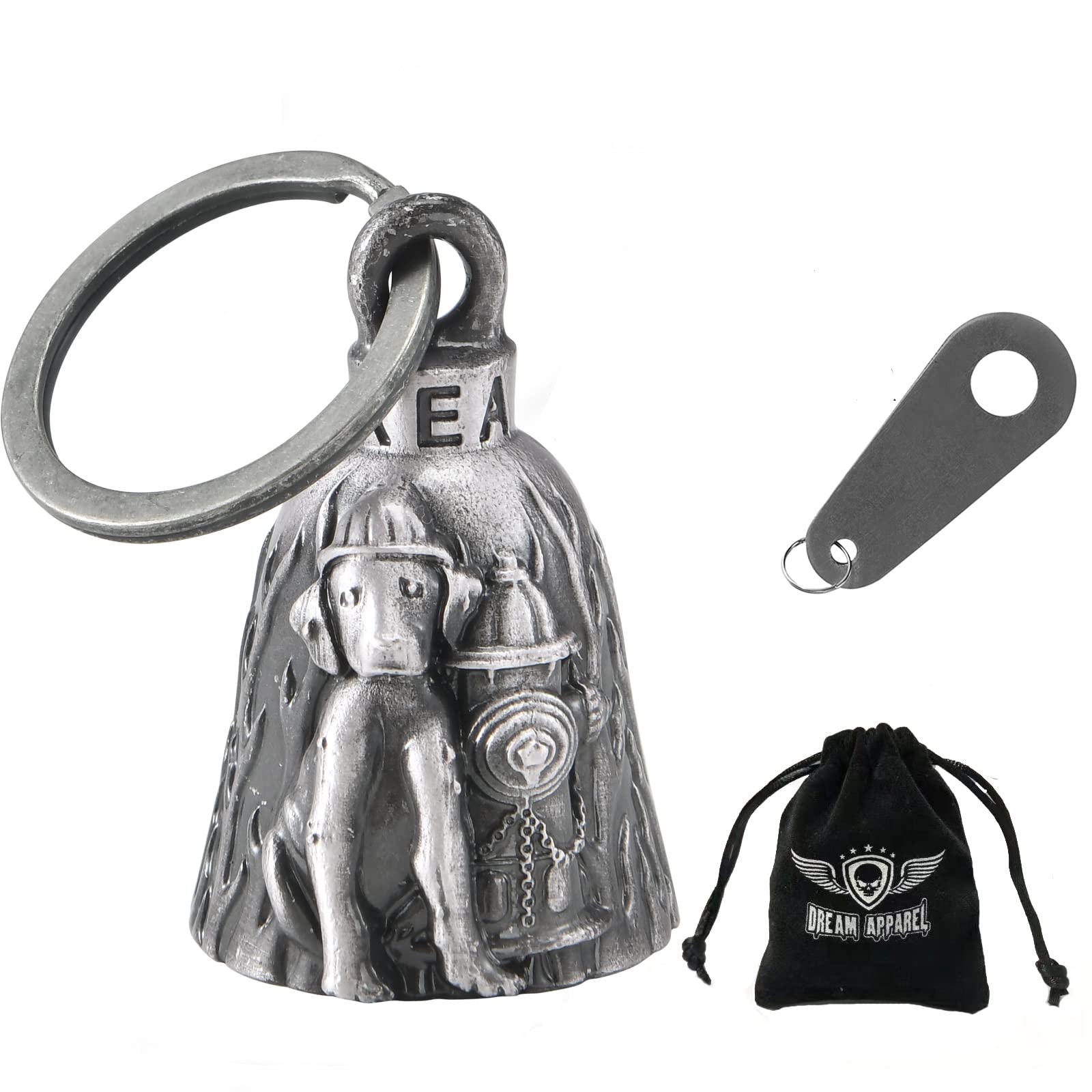 Dream Apparel Motorcycle Ride Bell For Bikers, Heavy Spirit Bells Accessory And Key Chain For Luck