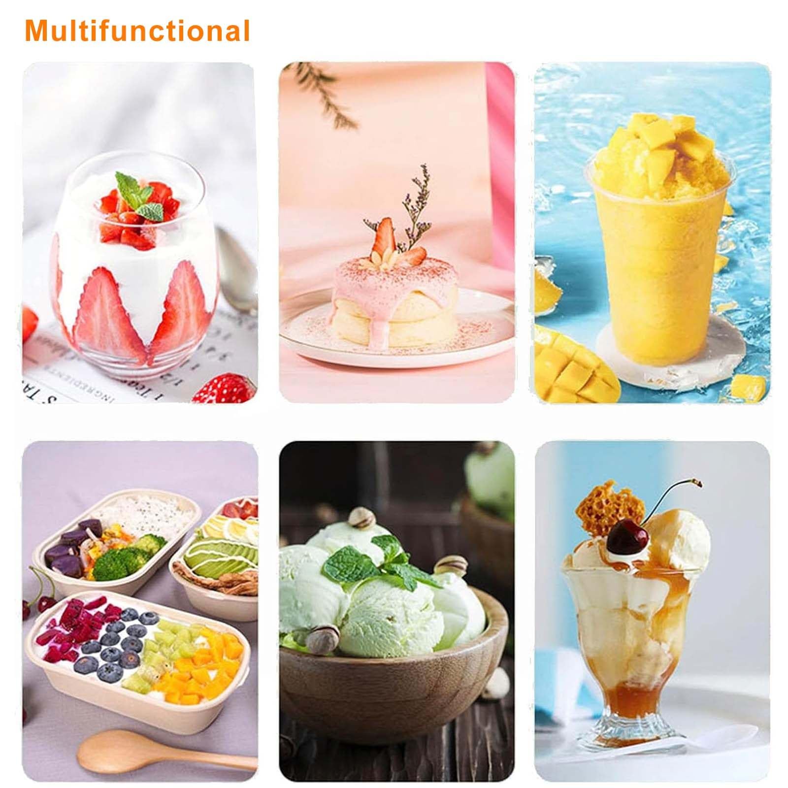 Mini Heladera - Panel De Control Lcd, Heladera EléCtrica Para Postres De 300 Ml Para Yogur, Sorbete, Licuados Y MáS - Heladera PortáTil Para Queso Helado, RefrigeracióN Por Semiconductores