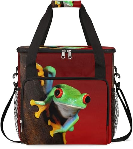 Funny Aniaml Frog Coffee Maker Carring Bag Travel Storage Tote Bag Compatible with Keurig K-Mini or K-Mini Plus Portable Single Serve Coffee Brewer