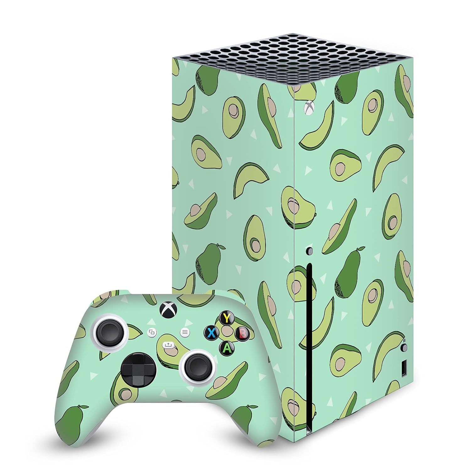 Head Case Designs Officially Licensed Andrea Lauren Design Avocado Art Mix Vinyl Sticker Gaming Skin Case Cover Compatible with Xbox Series X Console and Controller Bundle