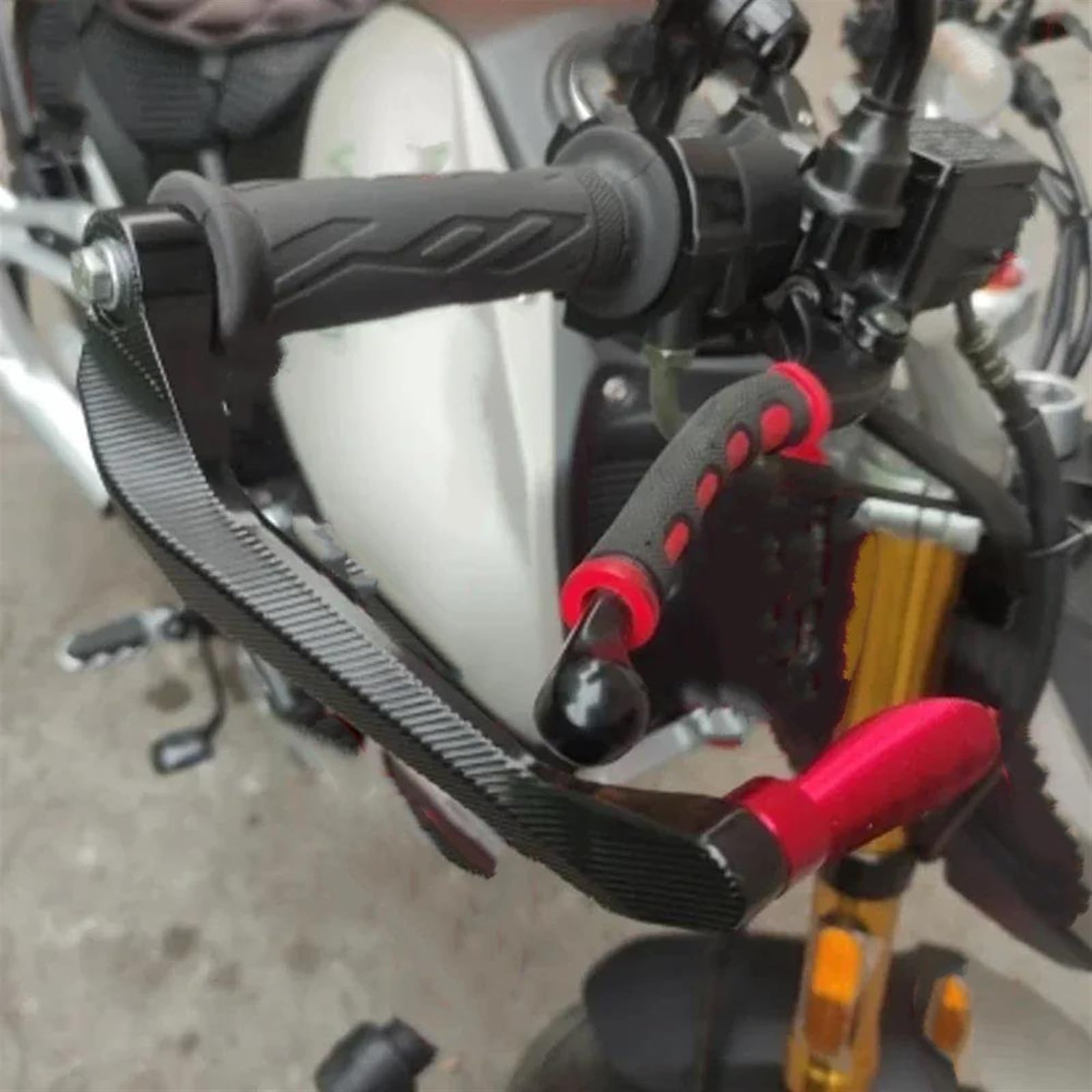 Protecteurs De Guidon Moto Pour Suzuki GSR750 GSXS750 GSXR750 (1999-2024) - Alliage Aluminium CNC, Couleur Rouge - Paire Gauche/droite