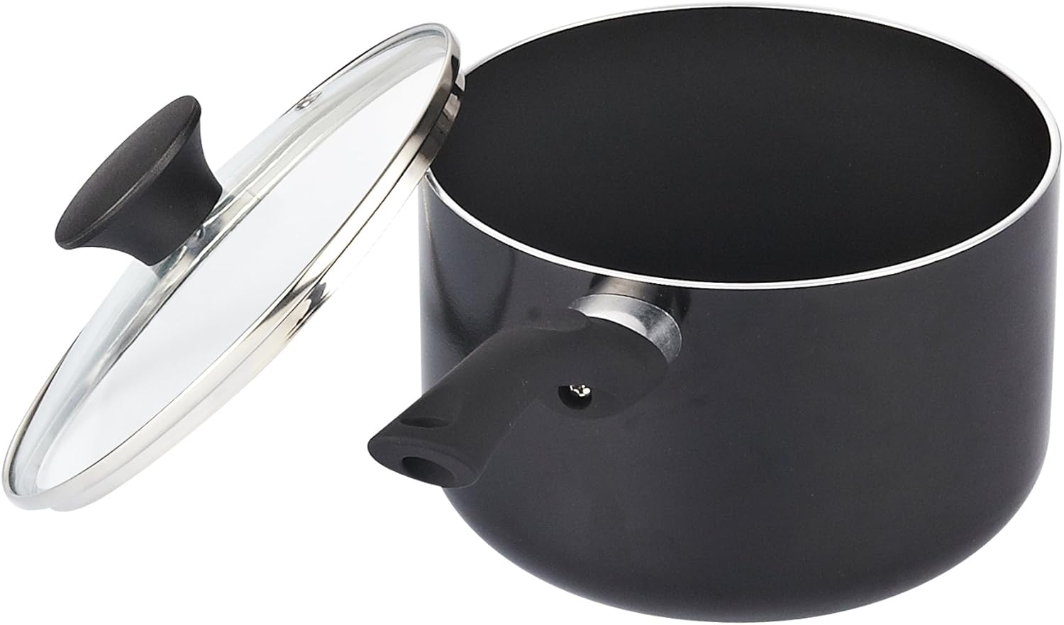 Exclusive Special Cook N Home 15-Piece Nonstick Stay Cool Handle Cookware Set, Black
