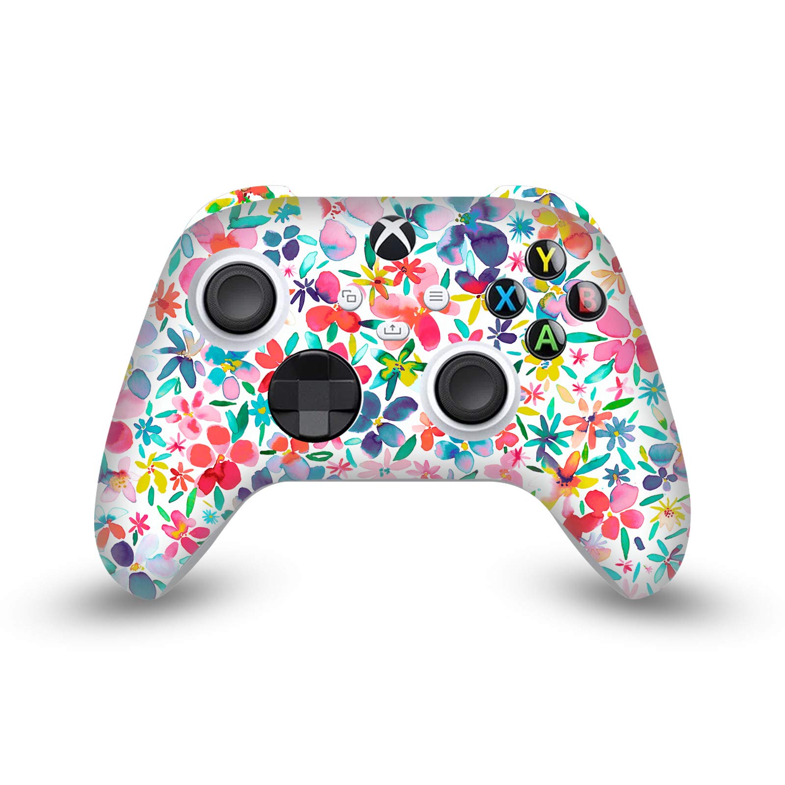 Head Case Designs Sous Licence Officielle Ninola Printemps de pétales colorés Mix Art Enveloppement De Console De Jeu Et Skins Pour Manette compatible avec Xbox Series S Console & Controller Bundle
