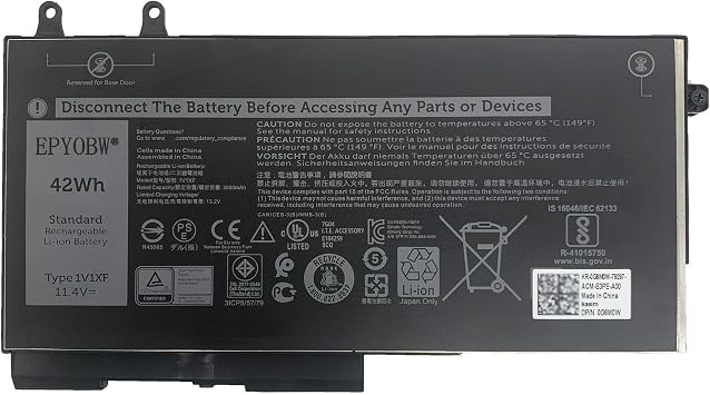 1V1XF Laptop Battery 42Wh 3500mAh 11.4V Compatible with Dell Latitude 5400 5410 5500 5510 / Precision 3540 3550 / Inspiron 7590 7591 7791 2-in-1 Series R8D7N 4GVMP 04GVMP RF7WM