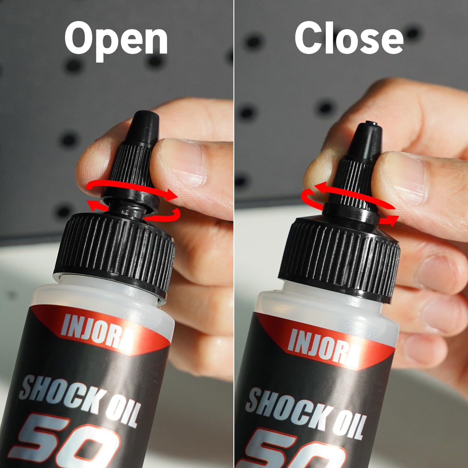 INJORA Aceite para Amortiguadores de Coches RC de Silicona 40 50 60WT