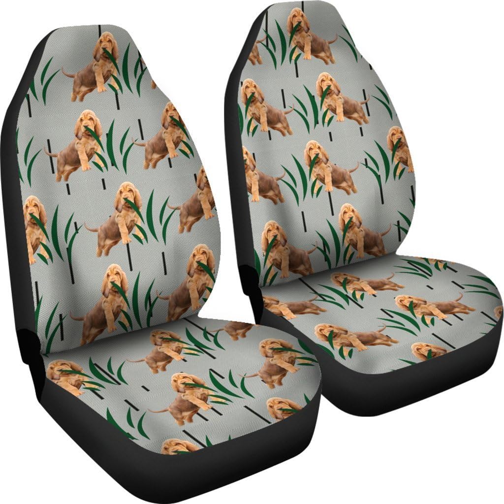 Bloodhound Dog Patterns Print Car Seat Covers