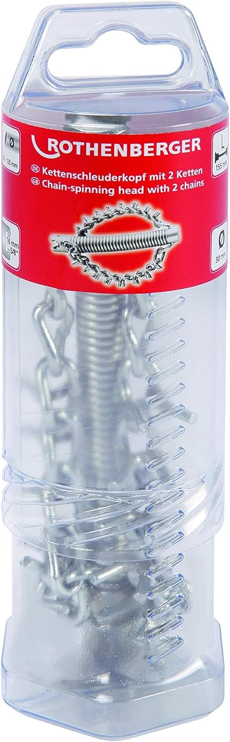 Rothenberger 72289 Chain-Spinning Auger, Silver