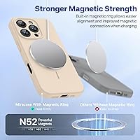 Vista 1510 de Miracase Funda diseñada para iPhone 13 Pro Max con protector de pantalla, [forro de microfibra suave antiarañazos], funda protectora de silicona