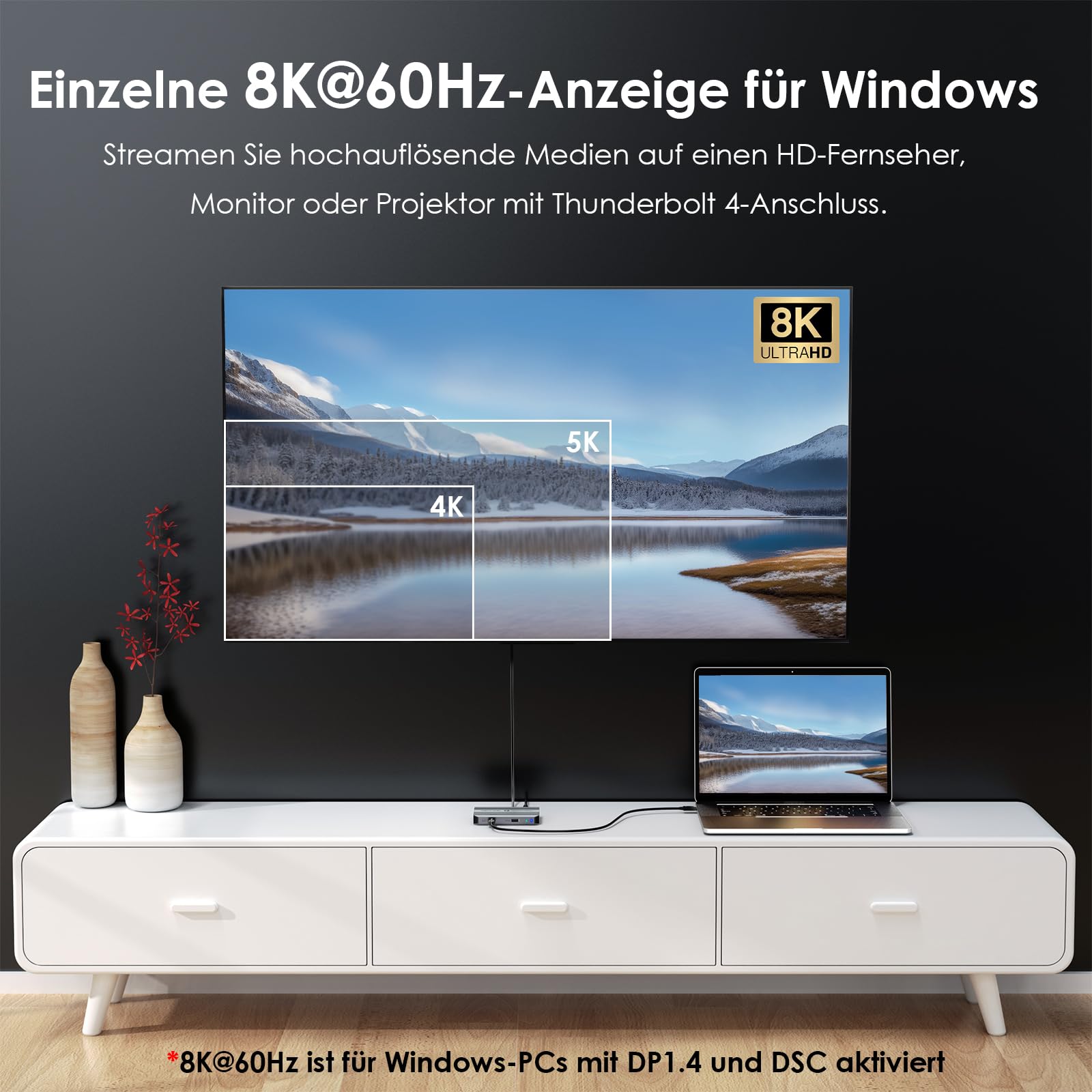 Estación de acoplamiento WAVLINK Thunderbolt 4, concentrador con doble pantalla 4K @ 60Hz, alimentación de 100W, USB-A 3.2 Gen 2, para MacBook Pro/Air M1 M2 M3, ordenador portátil Thunderbolt