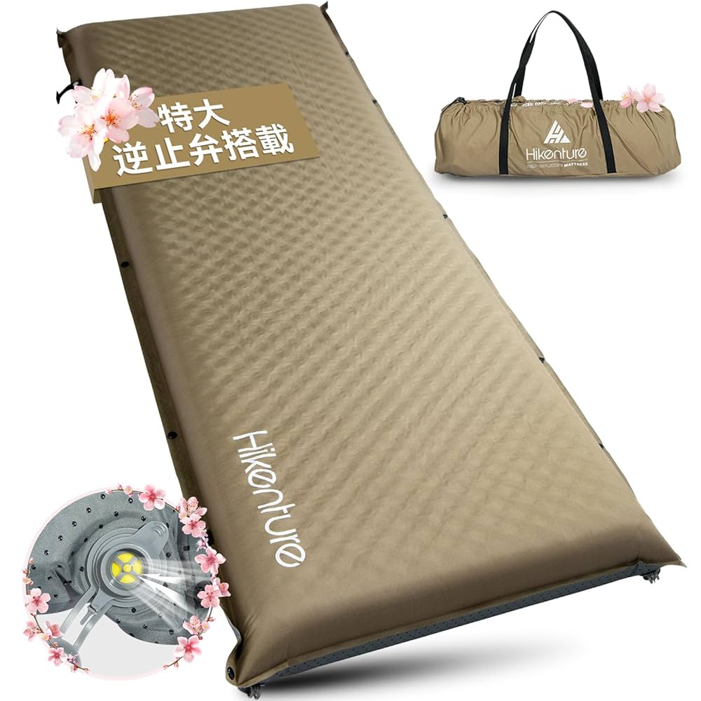 Hikenture スリーピングマット 2個セット Amazon | Hikentureインフレーターマット【特許取得特大バルブ2