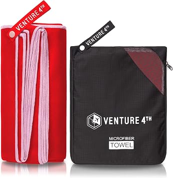 VENTURE 4TH Quick Dry Travel Towel, Ultra Soft Microfiber - 3 Sizes