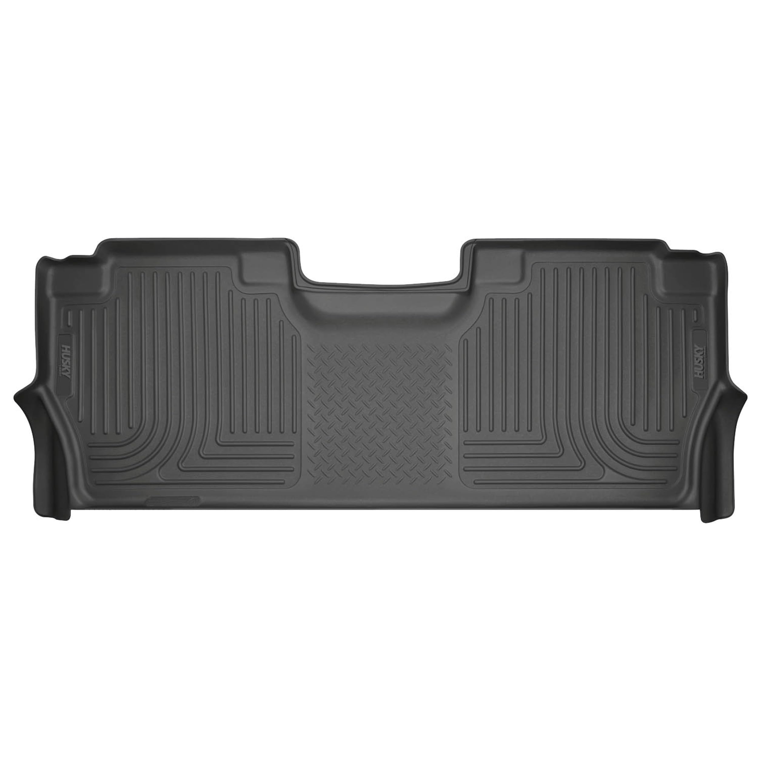 Husky Liners Weatherbeater Floor Mats | Fits 2021-2025 Ford F-150 (Includes 2022-2025 Lightning); 2017-2025 Ford F-250/F-350 SUPERCREW CAB ONLY w/Fold Flat Storage | 2nd Row, 1-pc Black - 14401