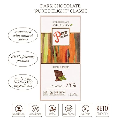 Miniatura 6 de Stevia Tabs - Sustitutos de azúcar de 100 piezas y paquete clásico de barra de chocolate negro Stevia