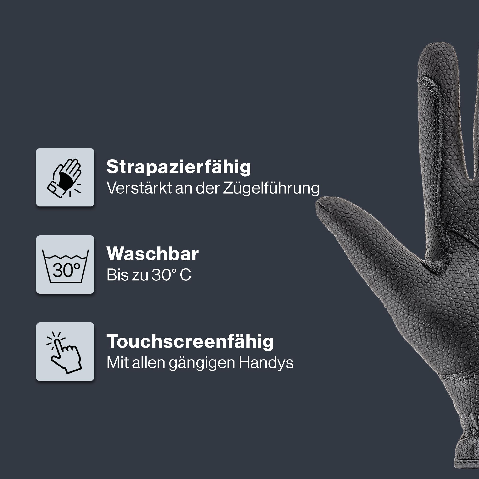 Uvex Sportstyle - dehnbarer Reithandschuh für Damen und Herren