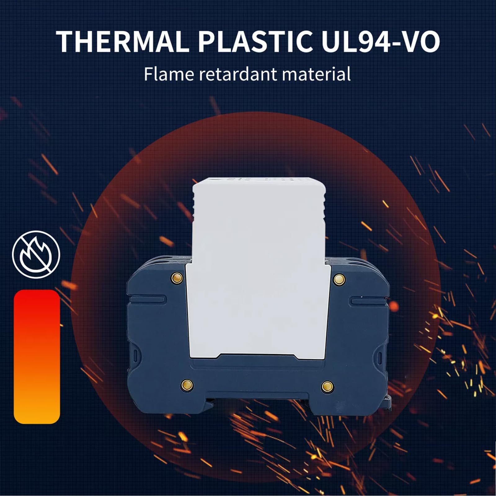 GEYA Solare fotovoltaico a bassa tensione Protezione contro le sovratensioni guida DIN 20KA-40KA scaricatore di sovratensione protezione da fulmine DC (3P,DC1000V)