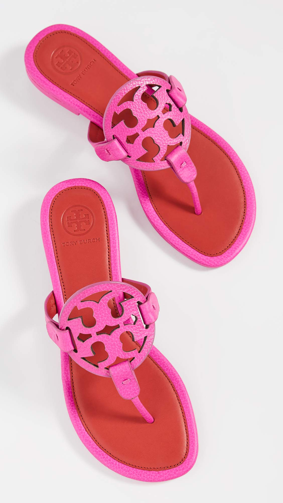 Tory Burch Miller Sandal in Mirror Metallic Pink at Nordstrom, Size 5.5