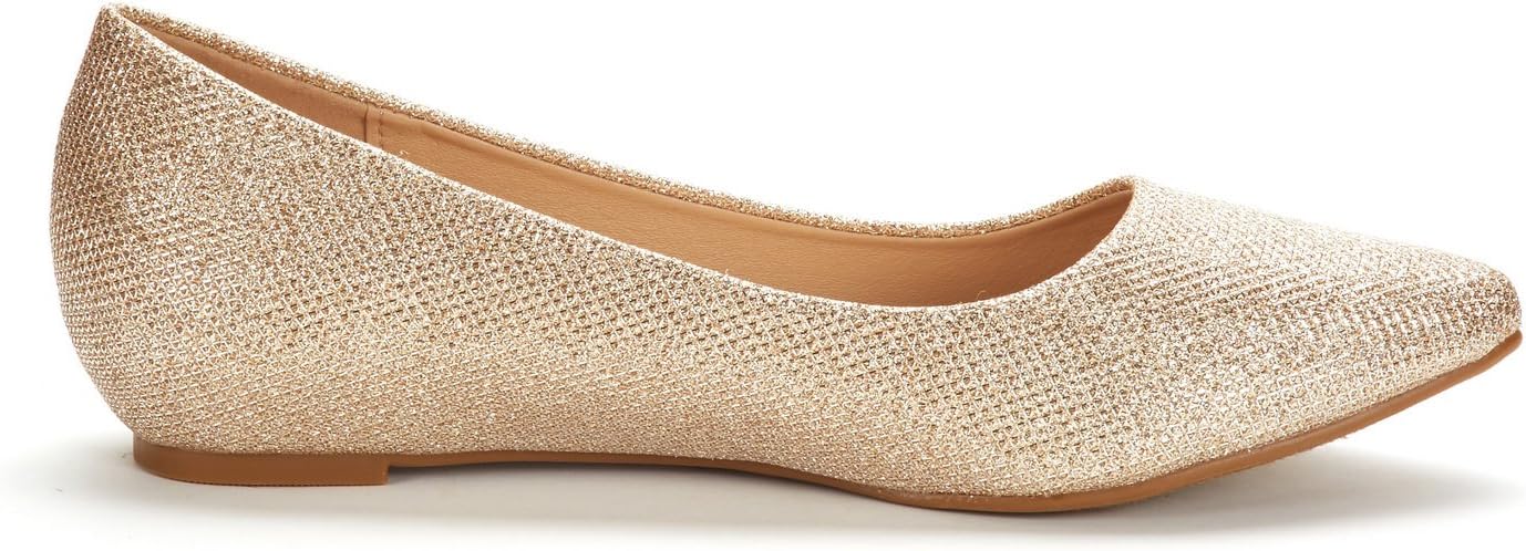 DREAM PAIRS Women's Jilian Low Wedge Flats Shoes