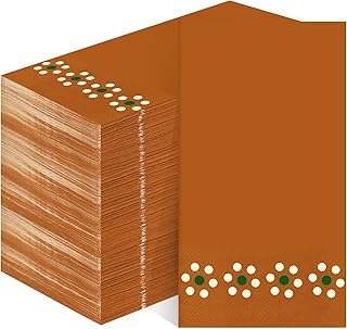 Janlaugh 200 Pack Cielito Lindo Party Paper Napkins Mexican Barro Disposable Hand Napkins Mexican Fiesta Paper Hand Towel for Cinco De Mayo Wedding Birthday Party Decorations(Brown,Classic Style)