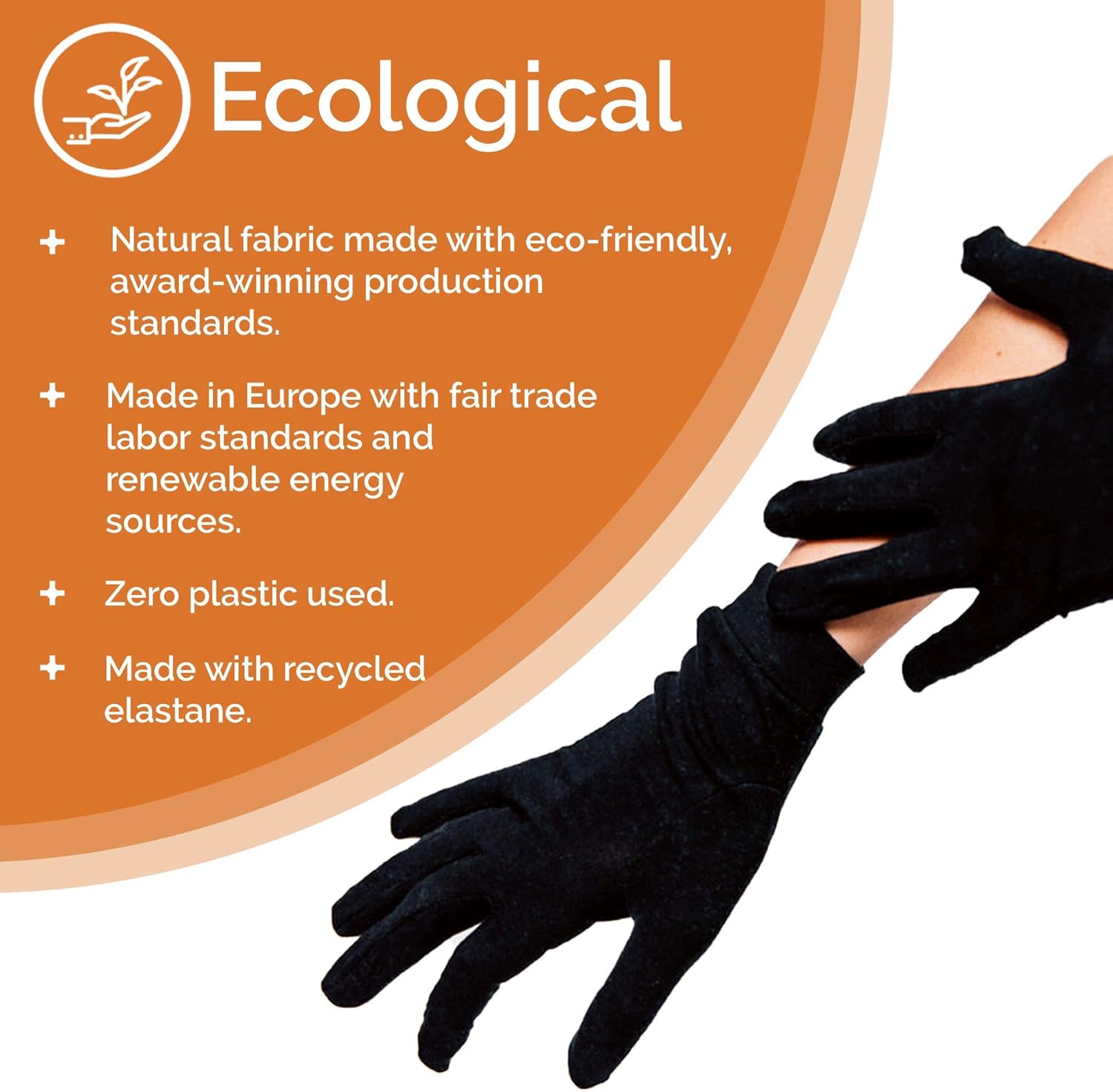 YoRo Naturals Remedywear Eczema Gloves for Adults, Inflammation Relief with Tencel and Zinc (White, XS)