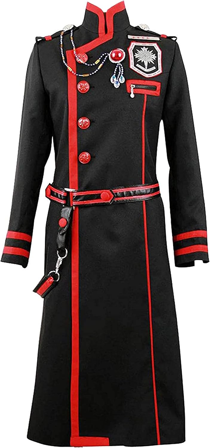 Black Long Coat Exorcist Fighting Uniform Halloween Cosplay Costume